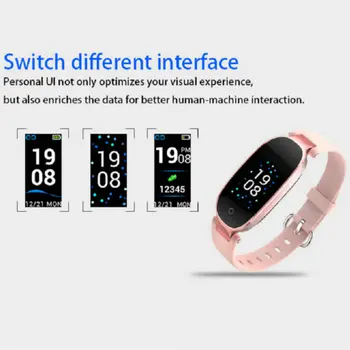 Farve-Tv med S3 Smart Armbånd Fitness Armbånd pulsmåler Fitness Armbånd Band Gave til Damen til IOS Android-Telefon