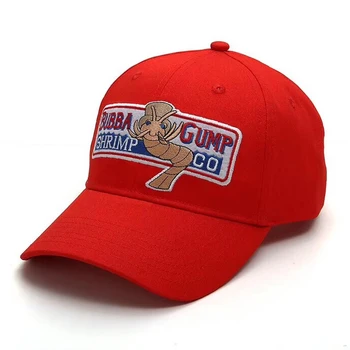 Fashion Design hat 1994 BUBBA GUMP SHRIMP Baseball cap mænd, kvinder, Sport hatte Sommeren Hætten Broderet casual Hat Forrest Gump caps