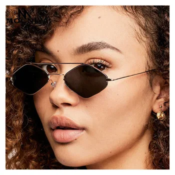 Fashion Kvinder Solbriller MOLNIYA Nye Metal Stel Dobbelt Stråler Solen Briller til Mænd, Kvinder Uregelmæssige Ocean-Brillerne UV400