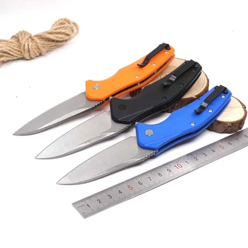 Folde Kniv Taktisk Overlevelse Kniv i Rustfrit Stål Klingen Camping Jagt Lomme Knive EDC Multiværktøj Udendørs Redskaber