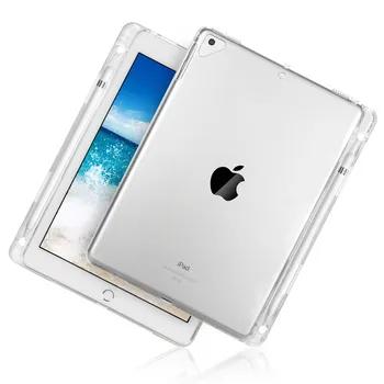 For iPad 10.2 2019 Tilfældet Med Blyant Indehaveren Lysende Klart, Silicium Blødt TPU etui til iPad 7 7th Generation Tablet Funda Sag