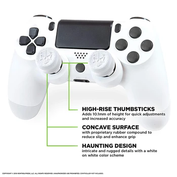 For PS4 Controller 2stk Hånd Greb Forlængere Caps Ydeevne Thumb Grips af Høj-Rise Dækker for Playstation 4 Low-Rise Dække