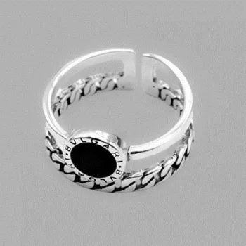 Foxanry 925 Sterling Trendy Elegante Vintage Ringe til Charme Kvinder Girl Forebygge Allergi Smykker nyankomne Tilbehør Gave