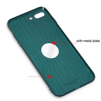 Fuld Beskyttende PC-Metal Case til iPhone 8 Tilfælde Svært Tynd Slank Bil magnet Cover til iPhone 7 8 Plus 6 6s Plus