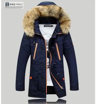 Gratis forsendelse 2019 mode til mænd ned jakke til at holde varmen i vinter lang mænd frakke jakke