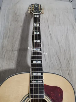 Gratis forsendelse professionel solid akustisk guitar Jumbo F50 VINTAGE guitar naturlige træ guild akustisk el-guitar