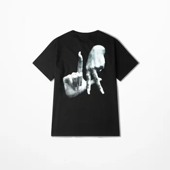High Street Mænd Sjove Finger 3D-Print T-shirt til Sommeren Gestus Hip Hop Streetwear Sort Tshirt Oversize t-Shirts Nyhed