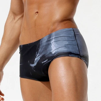 Homoseksuelle Mænd Swimwear Badebukser Plus Size Sexet Boardshorts Mandlige Svømme Trusse Bikini Sunga Brasilianske Badedragt