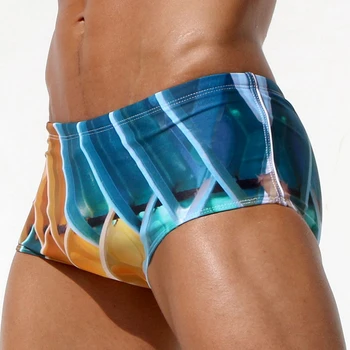 Homoseksuelle Mænd Swimwear Badebukser Plus Size Sexet Boardshorts Mandlige Svømme Trusse Bikini Sunga Brasilianske Badedragt