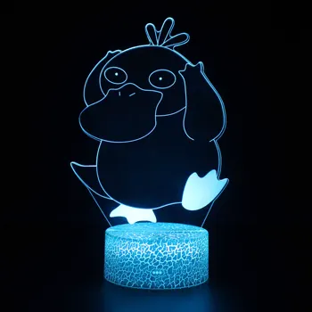 Hongcui Natten LED-Lys Nyhed 3D-lampe Søde Legetøj Gift 7 Farve-Tegnefilm Atmosfære Lampe Til Børn, børneværelset