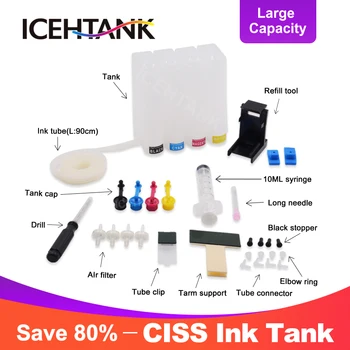 ICEHTANK Bulk Ciss Kontinuerlige System Ink Tank Til Canon PG-440 CL-441 PG 445 CL-446 PG-510 CL-511 PG-545 CL-546 PG-512 CL-513