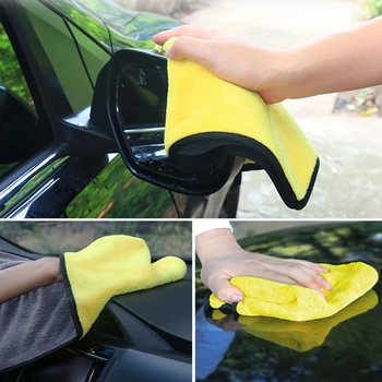 JUNGLEFLASH bilvask Microfiber Håndklæde Bil Rengøring, Tørring Klud Hemming Bil Pleje Klud Beskriver bilvask Håndklæde