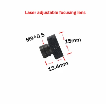 Justerbar fokusering linse tre Lag belagt glas M9*0.5 for 405nm 445nm 450nm 1w 2w 2,5 w 3w 5.5 w laser diode modul linse