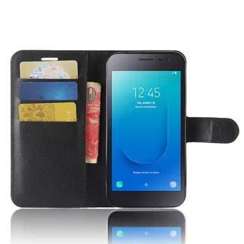KONSMART Flip Læder taske Til Samsung Galaxy J2 Core J4+ J6+ J6 Prime Tegnebog Beskyttende Bog Tilfælde bagcoveret Stå Telefonen Tilfælde