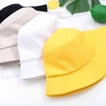 Koreansk Stil Spand Hatte Fremmed Ting Print Sammenklappelig Panama Fisherman ' s Caps 2020 Mode Afslappet Wide Brim Parasol Sort Hat