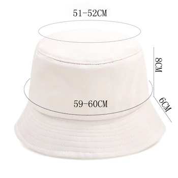 Koreansk Stil Spand Hatte Fremmed Ting Print Sammenklappelig Panama Fisherman ' s Caps 2020 Mode Afslappet Wide Brim Parasol Sort Hat