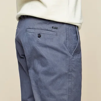 KUEGOU Bomuld, Spandex Foråret mænds casual bukser, overalls, slanke type straight han edition sorte bukser bukser størrelse AK-9790