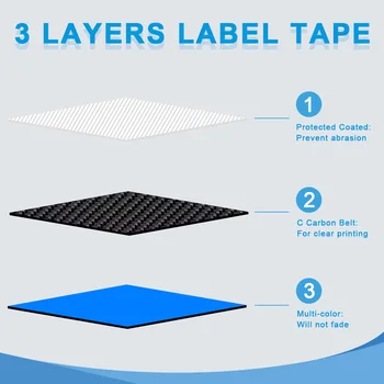 Labelwell 5x Kompatibel 45013 Laminerede label tape 12 mm Sort på Hvid kompatibel for Dymo LabelManage 280 160 200 210D 220P