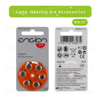 Laifa Engion høreapparat Batterier A13 13A 13 P13 PR48 60 STK Zink-Luft 13/A13 1 for