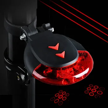 Laser Lys Cykel LED Laser Cykling Cykel USB-Lys Lommelygte Sikkerhed baglygte Vandtæt Velofonar Lampka rowerowa