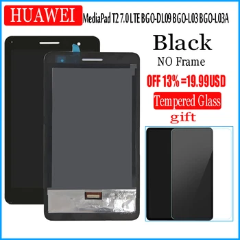 LCD og Touch Til Huawei MediaPad T2 7.0 LTE BGO-DL09 BGO-L03 BGO-L03A Touch Screen withLCD Vise Digitizer Assembly