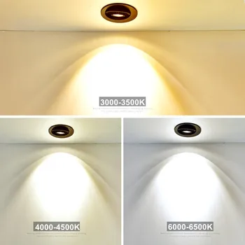 LED Forsænket Loft Spot Light 12w 7w 10w 5w led-pære til at lyse 360 Graders Rotation Spot belysning til Køkken Soveværelse indendørs lampe