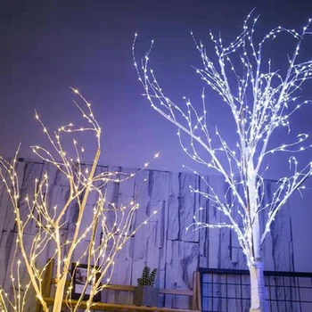 LED Træ lys for Silver Birch Lampe dekorationer home holiday EU Indendørs Moderne og Kreative træ belysning drop shipping