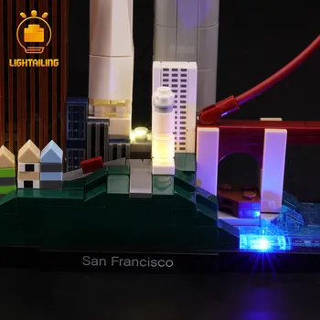 LIGHTAILING LED Lys Kit For Arkitektur San Francisco Lys, der er Kompatibelt Med 21043 (Inkluderer IKKE Model)