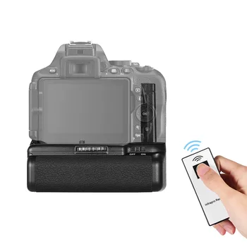 Lodret Drevet med IR Fjernbetjening Batteri kameraet lodret Greb Holder til Nikon D5500 D5600 DSLR-Kamera, EN-EL 14 Batteri