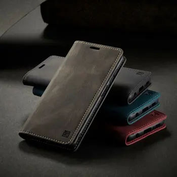 Luksus Flip Læder taske Til Xiaomi mi 10T 10T pro lite Business-Hylster Til Redmi Note 9 9s 9 pro max antal Magnetiske pung sag