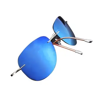 Lyse 2019 seller Ultra-light Uindfattede Titanium Polariserede Solbriller Mænd Kvinder Kørsel Mærke Solen Briller Skygge Oculos De Sol