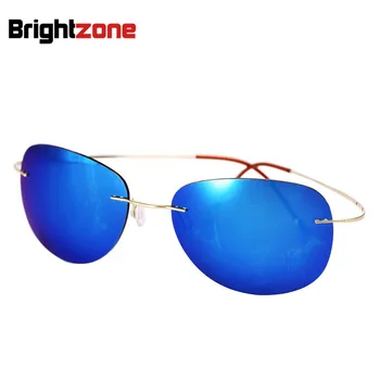 Lyse 2019 seller Ultra-light Uindfattede Titanium Polariserede Solbriller Mænd Kvinder Kørsel Mærke Solen Briller Skygge Oculos De Sol