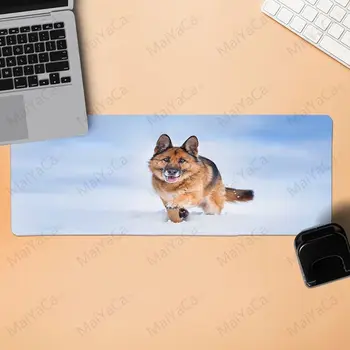MaiYaCa 2018 Nye schæferhund Gummi Mus Holdbar Desktop Musemåtte store 40*90 cm musemåtte til cs go lol dota2