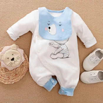 Malapina 2020 Nyfødte Dreng Pige Romper Tøj Onesie Buksedragt Overalls Spædbarn Bomuld Tøj Spædbarn Baby Buksetrold Kostume