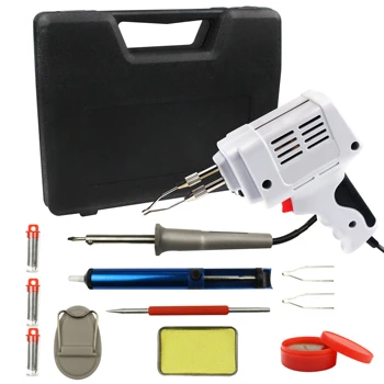 MAXMAN 220V Elektrisk loddekolbe Kit Indre Varme Pistol Håndholdte Automatisk Tin Lodning Pistol Reparation Værktøj