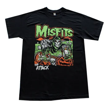 Misfits Angrebet Grønne Skelet Herre T-Shirt Tee Sort Tee S-4Xl P1215