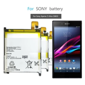 Mobiltelefon Batteri Til Sony Xperia Z Ultra / ZU / L4 XL39h C6802 C6833 Togari Udskiftning af Batteri LIS1520ERPC 3000mAh