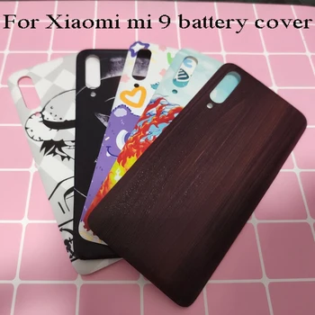 Mode Prægning tilbage shell For Xiaomi Mi 9 Mi9 batteridækslet Døren Boliger Udskiftning, Reparation, Reservedele, 3M Lim til xiaomi 9
