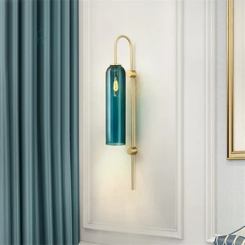 Moderne Glas væglampe Sortbrune Grøn/Hvid Indendørs Stue, Soveværelse Sengen væglamper Veranda Sconce Lampe Luminaria