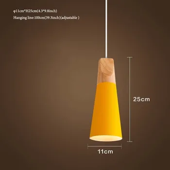 Moderne Nordiske Farverige Macaron LED Strygejern Lys Pendel Lampe til Spisning Bedrooom Hængende lamper Hjem Indretning og Kunst
