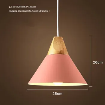 Moderne Nordiske Farverige Macaron LED Strygejern Lys Pendel Lampe til Spisning Bedrooom Hængende lamper Hjem Indretning og Kunst