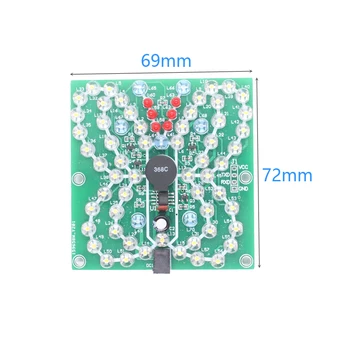 Musik Sommerfugl Form af LED-Lys DIY Kit Belysning Sjov Elektronisk Produktion Suite til Test Eksamen Matchende DC 3,7 V~5,5 V med Fjernbetjening