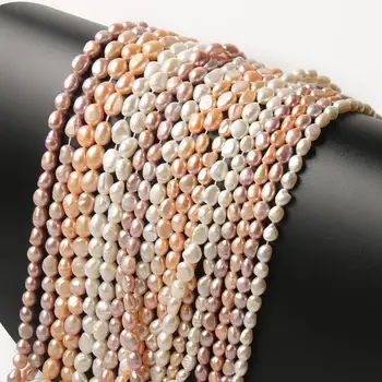 Naturlig Hvid Pink ferskvandsperle Perler i Høj Kvalitet, Uregelmæssig Form Punch Løse Perler til gør det selv-Elegant Armbånd Smykker at Gøre