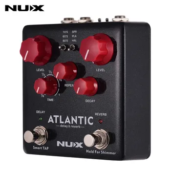 NUX Atlantic Guitar Pedal Reverb Forsinkelse Multi-Effekter 3 Forsinkelse Plade Reverb Shimmer Effekt Stereo Lyd Forstærker Guitar Tilbehør