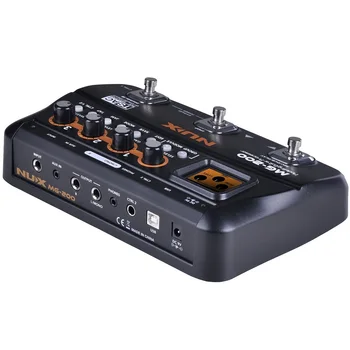 NUX MG-200 Guitar Processor Multi-Effekt-Pedal 55 Virkninger 70 Sekunder Optagelse Guitar Looper trommemaskine