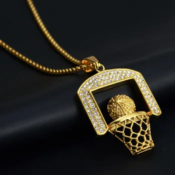 Ny Bagplade Halskæde Vedhæng Goofan Hiphop Trendy Guld Farve Titanium Stål Mode Smykker Til Mænd, Kvinder Gave