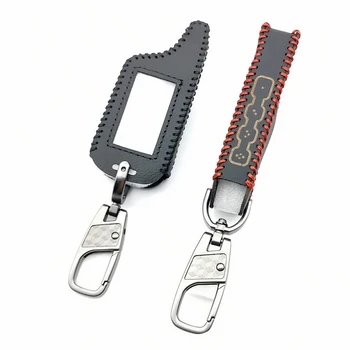 Ny Stil for Scher-khan Logicar A B 2-Vejs bilalarm LCD-Form Fjernstyret Bil Alarm Læder Key Case Cover