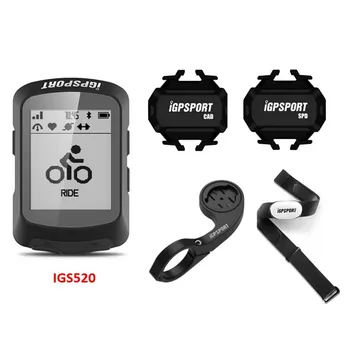 Nye ankommer iGPSPORT IGS520 GPS cykelcomputer støtte Sensorer pulsmåler Udendørs Tilbehør med flere sprog