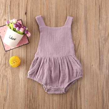 Nyfødte Dreng Dreng Pige Tøj Sparkedragt Uden Ærmer Buksedragt Udstyr Afslappet Baby Tøj