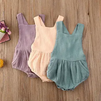 Nyfødte Dreng Dreng Pige Tøj Sparkedragt Uden Ærmer Buksedragt Udstyr Afslappet Baby Tøj